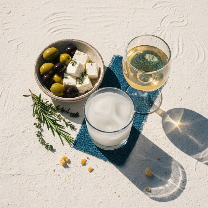 Ouzo & griechischer Wein
